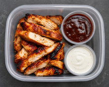 Barbecue chicken strips
